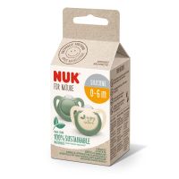 NUK FOR NATURE БИБЕРОН ЗАЛЪГАЛКИ СИЛ. 0-6 2БР. - Пособия за хранене