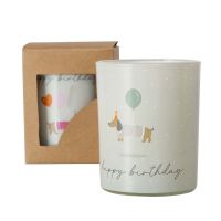 HAPPY BIRTHDAY СВЕЩ АСОРТИ 7.5/9 CM - Разпродажба
