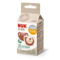 NUK FOR NATURE БИБЕРОН ЗАЛЪГАЛКИ СИЛ. 0-6 2БР. - Пособия за хранене