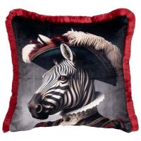 ZEBRA VELVET ДЕКО ВЪЗГЛАВНИЦА С ЦИП 43X43СМ - 