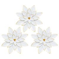 ALYA СЕТ 3 БР. ДЕКОРАЦИЯ ЗА СТЕНА ЦВЕТЯ 24.5/2.5/24.5 СМ АСОРТИ - Декорации за стена