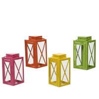 SUMMER COLORS ФЕНЕР 9/9/18 СМ АСОРТИ - Фенери за свещи