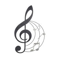 MUSICALE МЕТАЛНА ДЕКОРАЦИЯ ЗА СТЕНА 44.5/68 СМ - 
