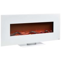 БЯЛА ЕЛЕКТРИЧЕСКА КАМИНА С LED НЮ ЙОРК 128/14/55 СМ - 