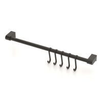 BLACK КУХНЕНСКА ТРЪБА С КУКИ 5 БР 40СМ - 
