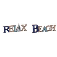ДЕКО НАДПИС BEACH / RELAX АСОРТИ 33/11 СМ - Намалени стоки