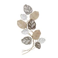 LEAVES МЕТАЛНА ДЕКОРАЦИЯ ЗА СТЕНА 50.2/5.1/90.8 СМ - Декорации за стена
