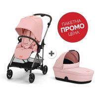 КОМПЛЕКТ MELIO CANDY PINK БЕБЕШКА ЛЯТНА КОЛИЧКА + КОШ ЗА НОВОРОДЕНО - 