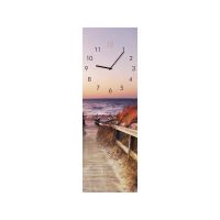 SUNSET СТЪКЛЕН СТЕНЕН ЧАСОВНИК 20/60 СМ - Часовници