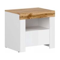 НОЩНО ШКАФЧЕ С 1 ЧЕКМЕДЖЕ 54,5/42/50,5 СМ - 