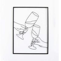 CHEERS МЕТАЛНА ДЕКОРАЦИЯ ЗА СТЕНА 60/80 СМ - Декорация