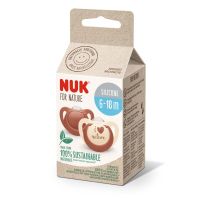 NUK FOR NATURE БИБЕРОН ЗАЛЪГАЛКИ СИЛ.6-18М 2БР. - Пособия за хранене