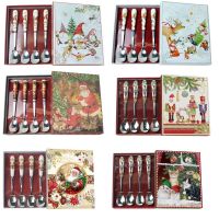 HOLLY JOLLY!HOLLY JOLLY! СЕТ 4 БР. ЛЪЖИЧКИ ЗА КАФЕ В ПОДАРЪЧНА КУТИЯ 15.5 СМ АСОРТИ - 