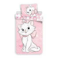 MARIE CAT PINK HEART СПАЛЕН КОМПЛЕКТ ДВУЛИЦЕВ ПАМУК 2 ЧАСТИ - Домашен текстил