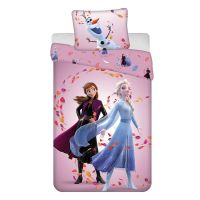 FROZEN  ДЕТСКИ СПАЛЕН КОМПЛЕКТ ДВУЛИЦЕВ ПАМУК 2 ЧАСТИ - Двулицеви спални комплекти