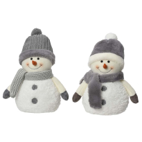 КОЛЕДНА ФИГУРА СНЕЖЕН ЧОВЕК 20/12/29 СМ АСОРТИ