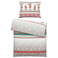 XMAS ELK СПАЛЕН КОМПЛЕКТ ФЛАНЕЛ 2 ЧАСТИ