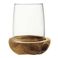 TOSCANA СВЕЩНИК С ТИКОВА ПОДЛОЖКА 23/27 СМ