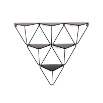 ЧЕРНА МЕТАЛНА ЕТАЖЕРКА КИРКЪЛ 72/22/63 СМ