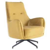 ЖЪЛТ ФОТЬОЙЛ С ПОДЛАКЪТНИЦИ И ВЪРТЯЩ МЕХАНИЗЪМ 80/85/100 СМ