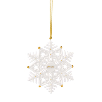 CHRISTMAS CLASSICS КОЛЕДНА ВИСУЛКА ЗА ЕЛХА - СНЕЖИНКА 10.5/9.1 СМ