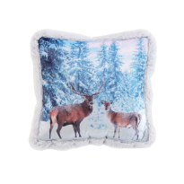 XMAS DEER КОЛЕДНА ДЕКО ВЪЗГЛАВНИЦА 40Х40СМ