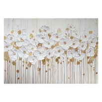 LUXE FLORA КАРТИНА С РЪЧНО РИСУВАНИ ЕЛЕМЕНТИ 70/100 СМ