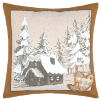 XMAS WILDFOREST ДЕКОРАТИВНА ВЪЗГЛАВНИЦА С ЦИП 45/45СМ