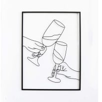 CHEERS МЕТАЛНА ДЕКОРАЦИЯ ЗА СТЕНА 60/80 СМ