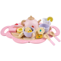 ДЪРВЕН СЕТ ЗА ЧАЙ 16 ЧАСТИ