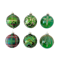 КОЛЕДНА ТОПКА ЗА ЕЛХА 8 СМ АСОРТИ