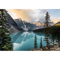 TURQUOISE LAKE КАРТИНА СТЪКЛО 80/120 СМ