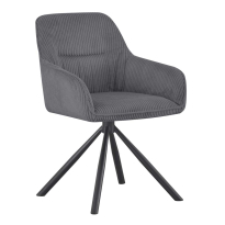 СИВ ТРАПЕЗЕН СТОЛ ЛИНКЪЛН С ВЪРТЯЩ МЕХАНИЗЪМ 55/62/83 СМ