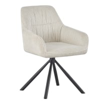 БЕЖОВ ТРАПЕЗЕН СТОЛ ЛИНКЪЛН С ВЪРТЯЩ МЕХАНИЗЪМ 55/62/83 СМ