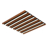WOOD LED ПЛАФОНИЕРА 45X45СМ 15W 3000К