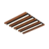 WOOD LED ПЛАФОНИЕРА 30X30СМ 15W 3000К