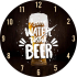 SAVE WATER DRING BEER СТЕНЕН ЧАСОВНИК С БЕЗШУМЕН МЕХАНИЗЪМ 34 СМ
