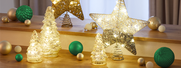 Коледен блясък в златно и зелено